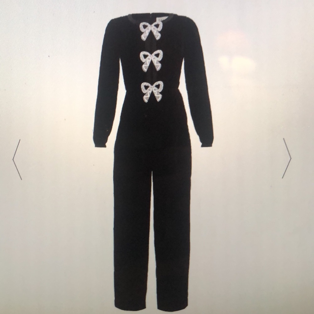 Saloni Camille cutout embellished velvet jumpsuit